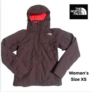 The North Face Women’s Insulated Hooded Jacket – Deep Plum – Size XS